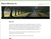 Tablet Screenshot of ellysonmortuary.com